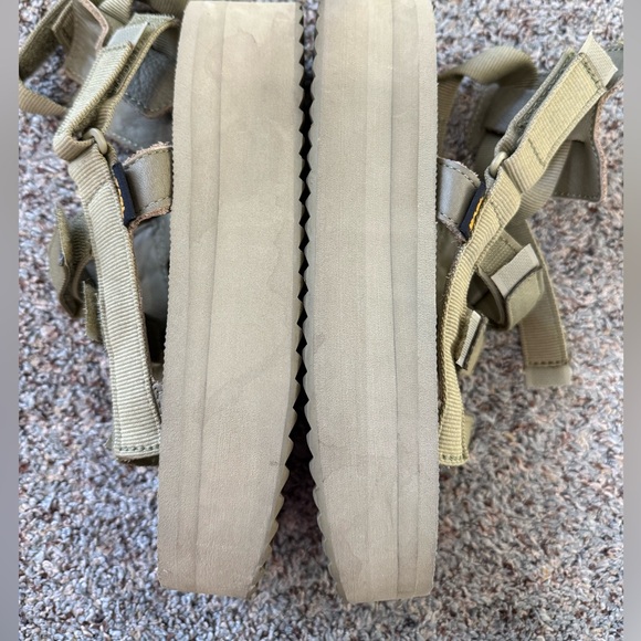 Teva Flatform Mevia Olive Green Women's 8 Platform Summer Festival - Picture 14 of 16